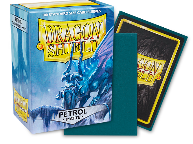 Dragon Shield Matte Standard Sleeves: Petrol (100 Sleeves)