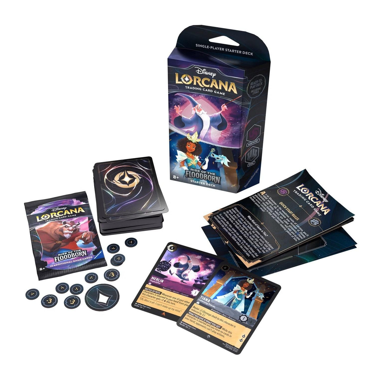 Lorcana - Rise of the Floodborn Starter Deck: Merlin / Tiana - EN