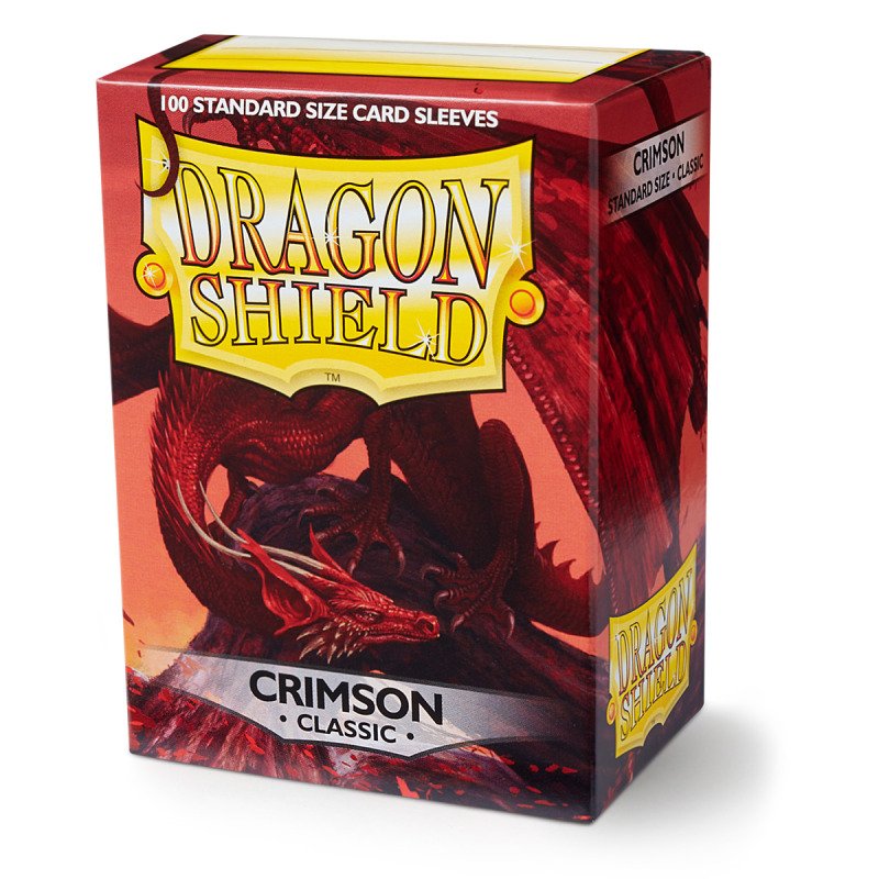 Dragon Shield Standard Sleeves: Crimson (100 Sleeves)
