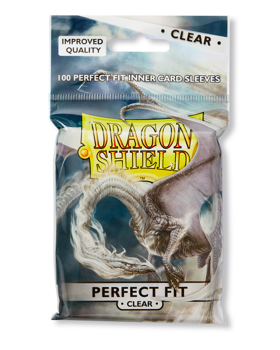 Dragon Shield Standard Perfect Fit Sleeves: Clear (100 Sleeves)